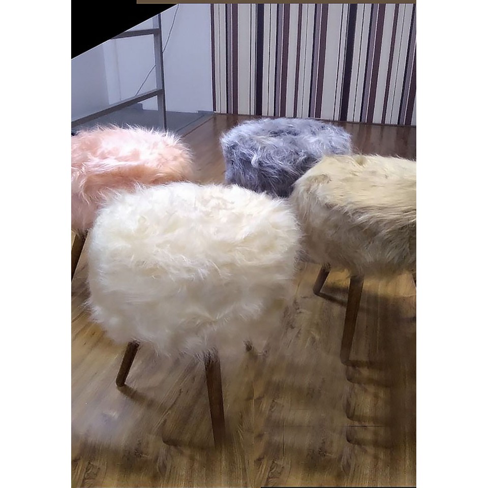 Puf, Puff Para Sala, Hall De Entrada, Pelo Alto Cores, Top
