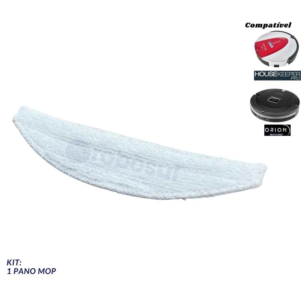 Pano Mop Para Robo Aspirador Housekeeper Pro e Multilaser Orion Ho042