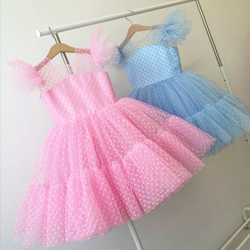 Novo Vestido Flor Menina Para Festa De Aniversário De Noite Tulle Princess Ball Gown | Shopee Brasil