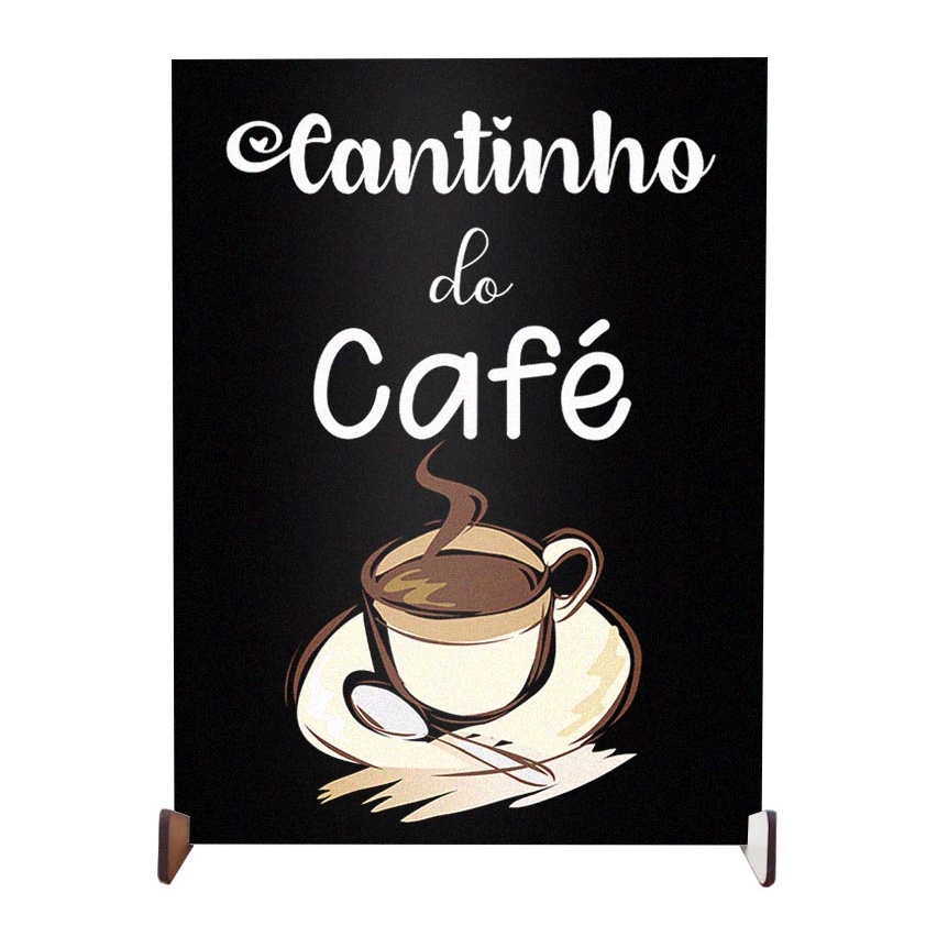 plaquinha decorativa personalizada cantinho do café enfeite para cozinha