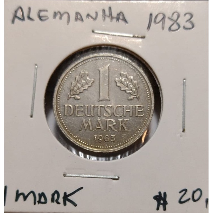 MOEDA ALEMANHA 1983 - 1 MARCO - NIQUEL - Y106