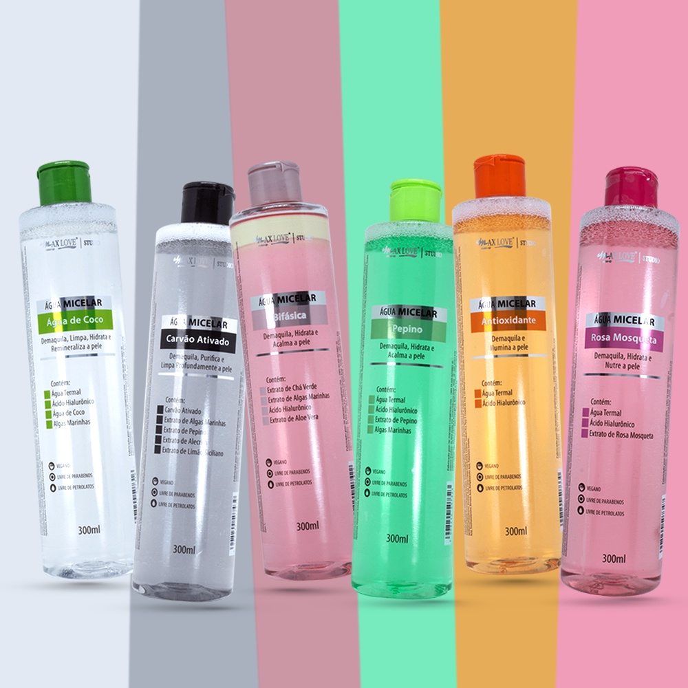 Água Micelar Max Love 290 Ml Lançamento Novidade em Oferta na Shopee