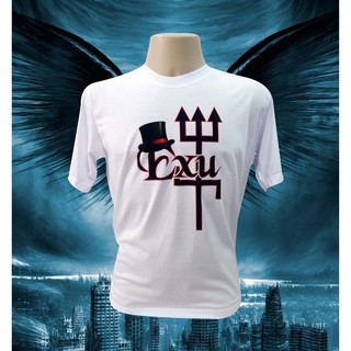 Camiseta Branca Personalizada Exu de Umbanda