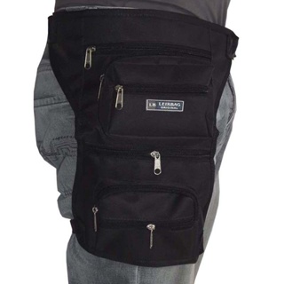 Pochete Cartucheira De Perna com 6 bolsos para motoboy, festa, trilha, caminhada em Oferta na Shopee