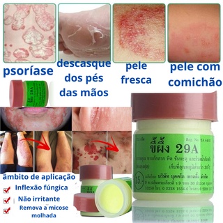 Pomada natural tailandesa 29A, creme de eczema, funciona muito bem para dermatites, coronavírus, eczema, urticária, beriberi