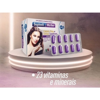 Suplevit Mulher Queda De Cabelo C/30 Cápsulas Gel | Shopee Brasil