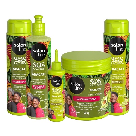 Linha Sos Cachos Abacate Linha Xongani Cris Salon Line Preco Por Unidade Shopee Brasil