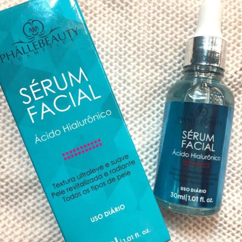 Sérum Facial Ácido Hialurônico e Clareador Phallebeauty