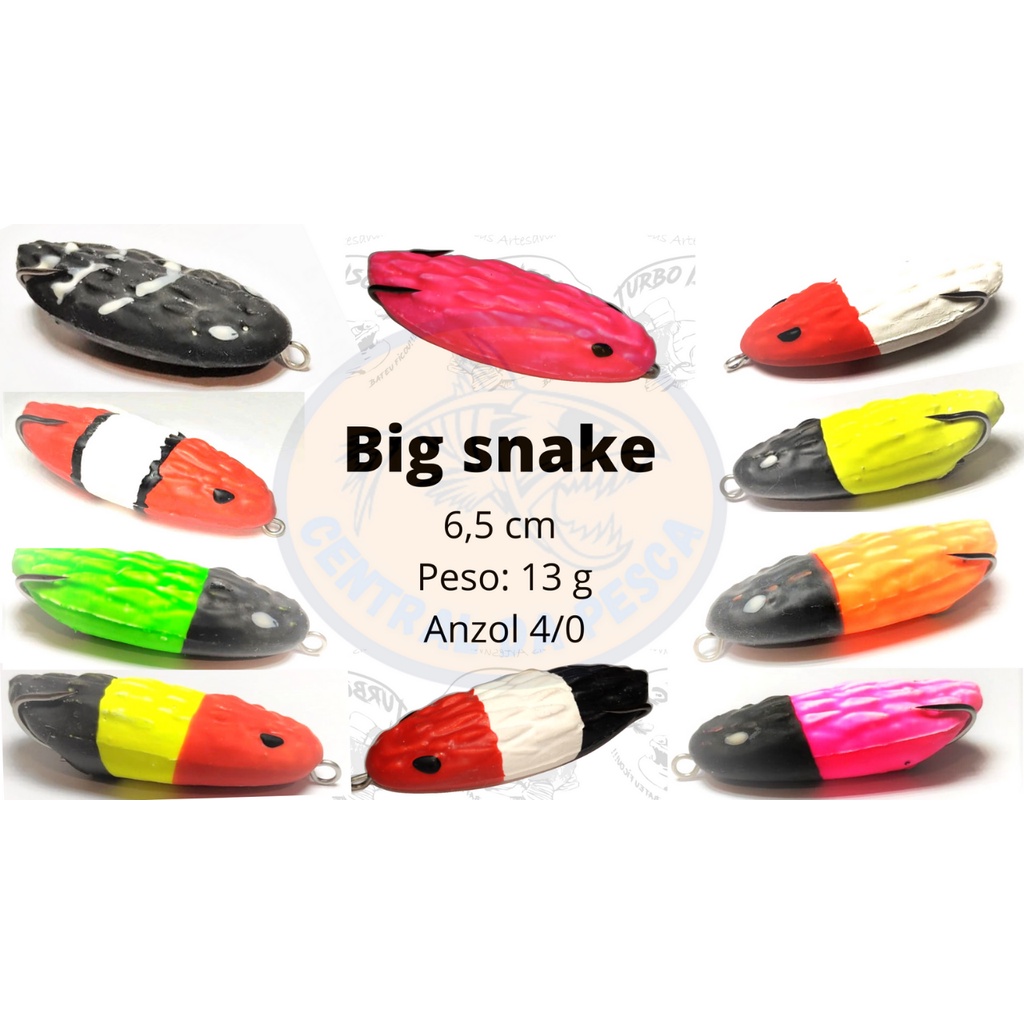 Turbo Iscas  Big Snake -Melhor Frog para Traíra-Isca Zara em Oferta na Shopee
