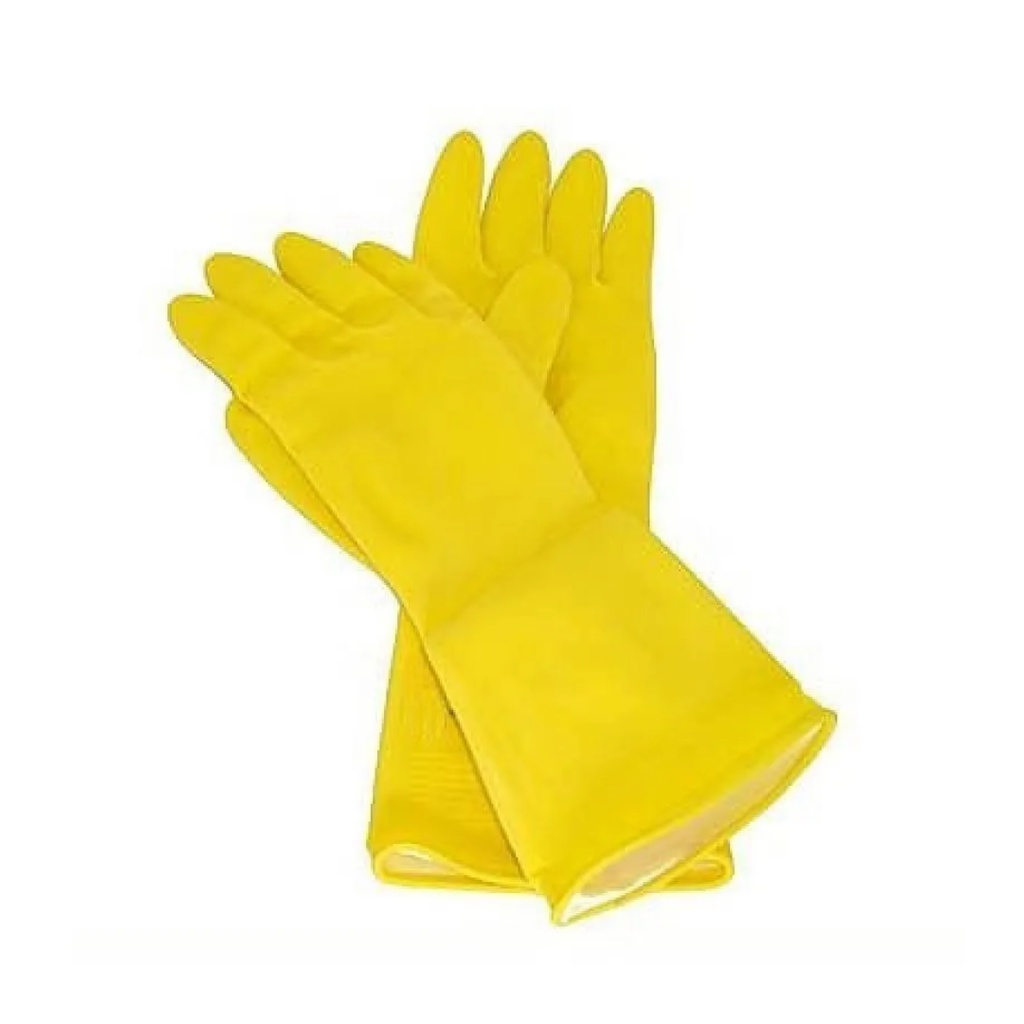 Luva de Látex Amarela para Limpeza - Nobre