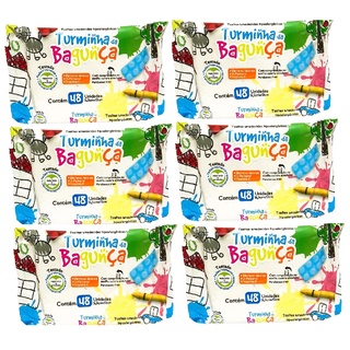 Kit com 6 - Lenço Umedecido Turminha da Bagunça Toalha Umedecida 48 Unidades