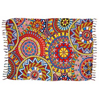 Canga Praia Mandala Multi Saída Moda Verão Beach Litoral Orla | Shopee Brasil