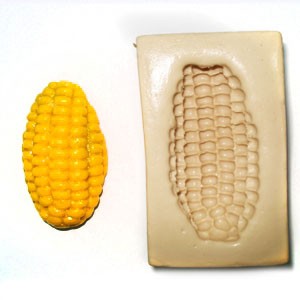 Molde de Silicone Espiga de  Milho - Biscuit, Resina, Pastas e etc.. (K 39) em Oferta na Shopee
