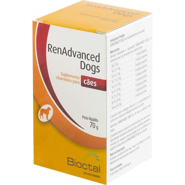 RenAdvanced Dogs Suplemento Vitaminico para Caes Bioctal 70 g