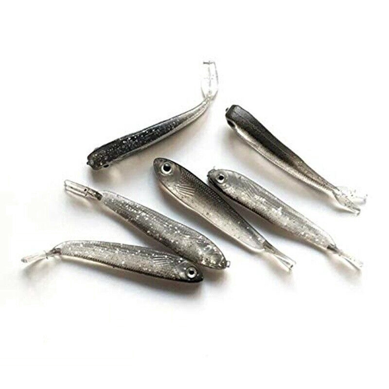 10Pcs Isca De Silicone Macia Lifelike Fish Lure Peixe/Simulação Peixes/Natação Crank Pesca Tackle Fishing Tool