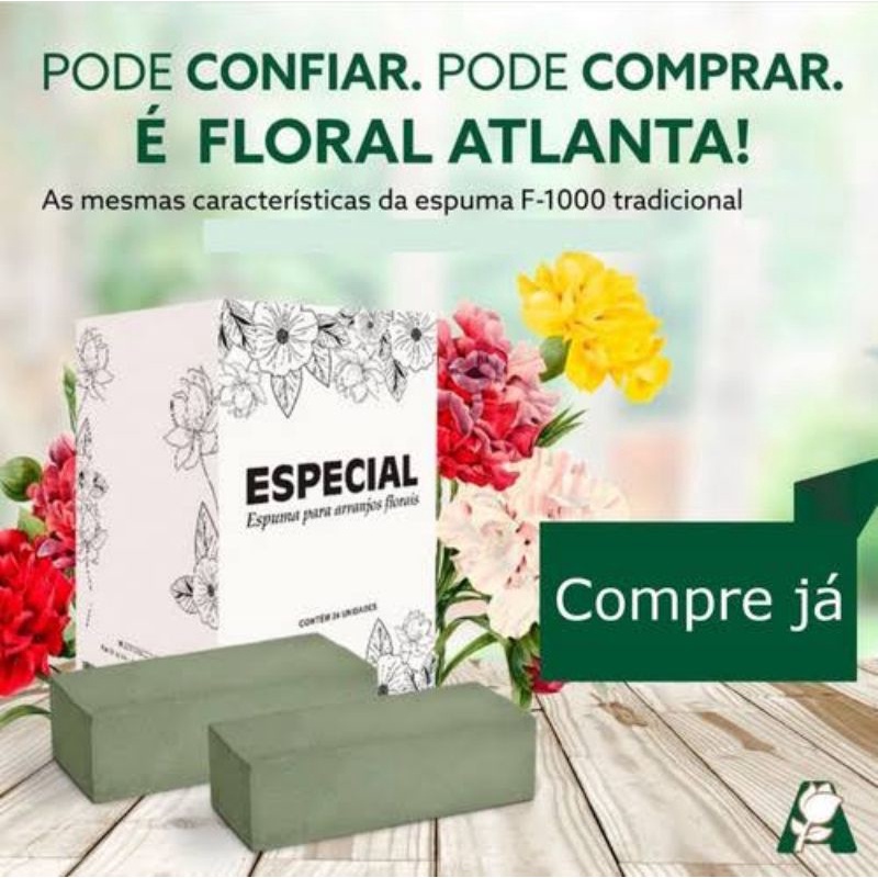 Espuma Floral Caixa C/ 24 para arranjos naturais e Artificiais | Shopee  Brasil