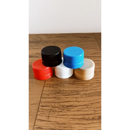 50 ou 100 Tampas lacre rosca B/28/410 alta preta/branca/bege/azul/vermelha, serve para garrafas pets