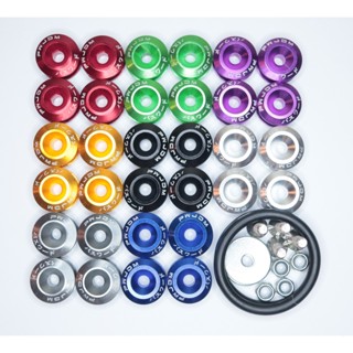 Kit 4 Pçs Anilha Trava Para-choque Quick Release Rebaixado Fixador Arruela Parafuso Motor Baía Vesti em Oferta na Shopee