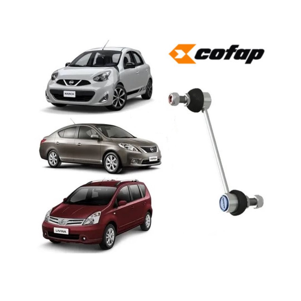 Bieleta Barra Estabilizadora  Suspensão Dianteira Nissan Tiida  Grand Livina Kicks March Versa Cofap