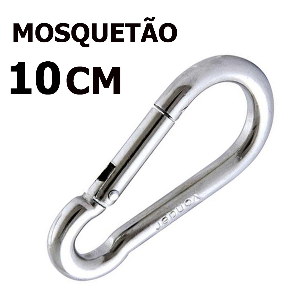 Mosquetão 10 cm Academia Profissional Suporta 350kg Vonder FamaFit