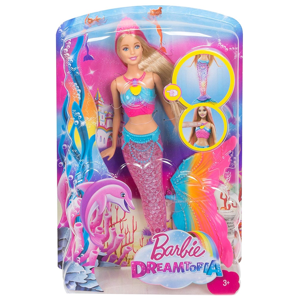 Barbie Sereia Dreamtopia Mexe Cauda Com Luz -original Mattel | Shopee ...