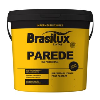 Tinta Impermeabilizante Parede Branco 18 Kg - Brasilux em Oferta na Shopee