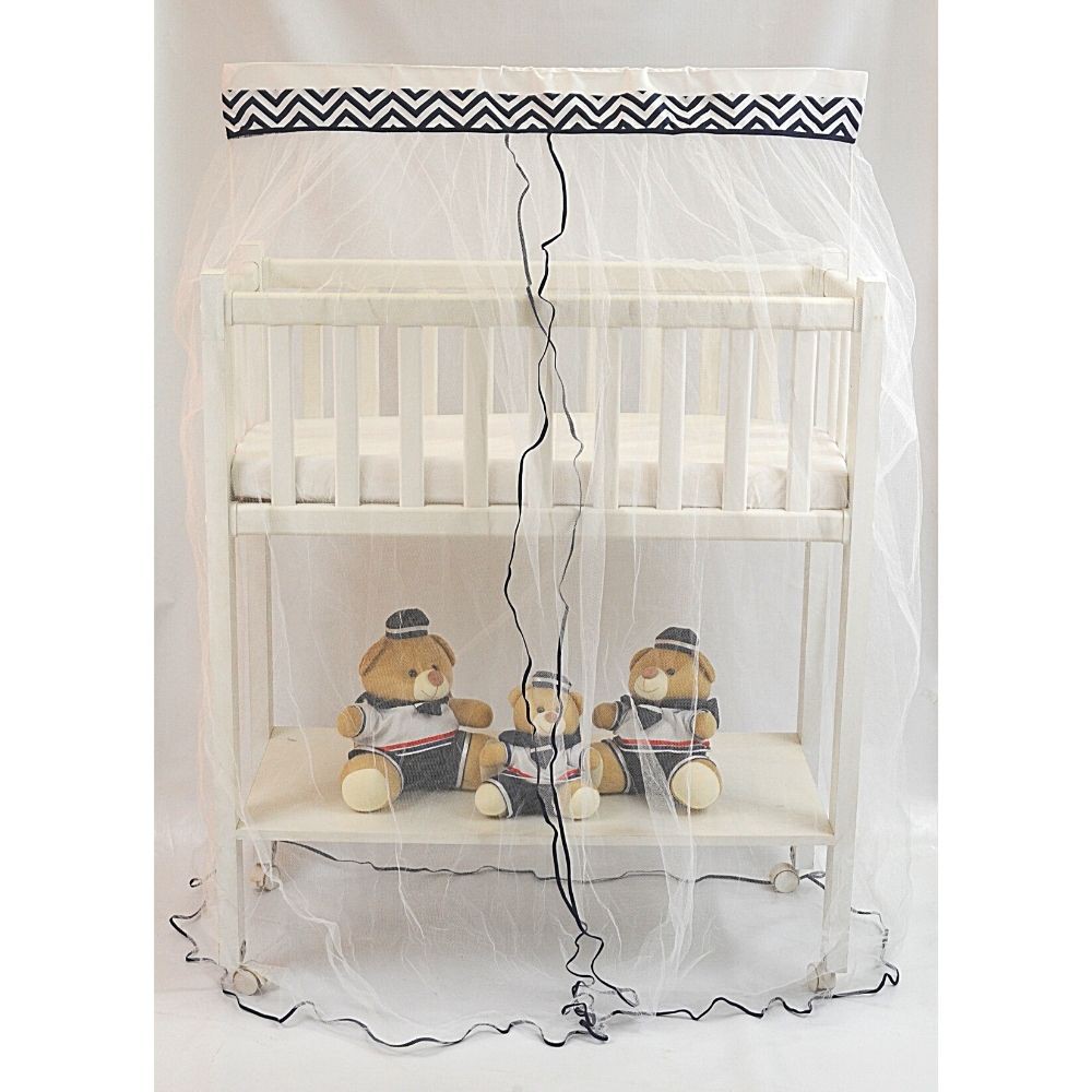 Mosquiteiro para Mini Berço com Bandô  0,90 CM De Varao Mosquiteiro para Mini Berço