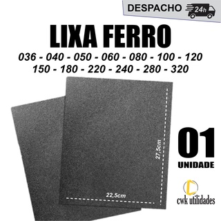 Lixa Ferro 36, 40, 50, 60, 80, 100, 120, 150, 180, 220, 240, 280, 320