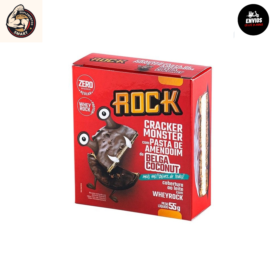 Cracker Monster (55G) Unidade Rock Peanut | Shopee Brasil