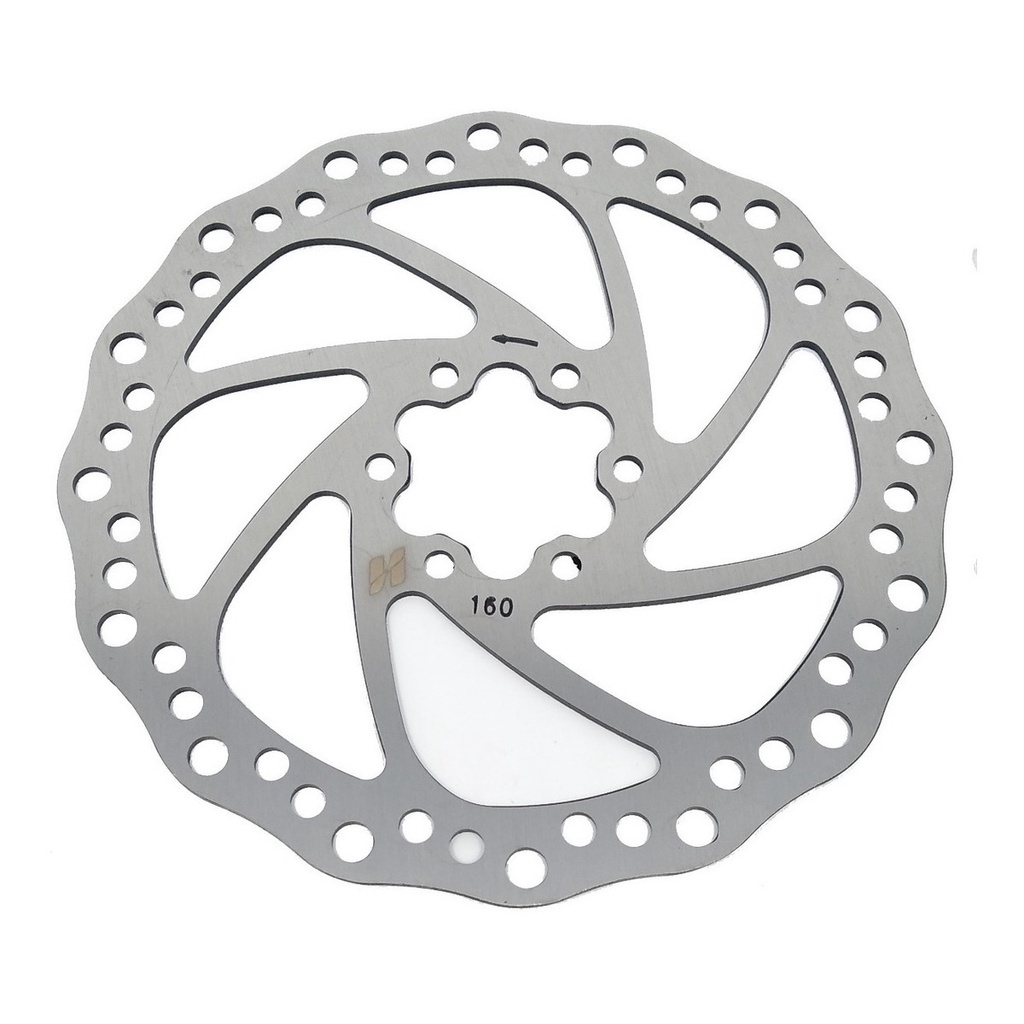 Disco Rotor 160mm 6 Parafusos High One Cromado 6 Furos Bike AG Promoção