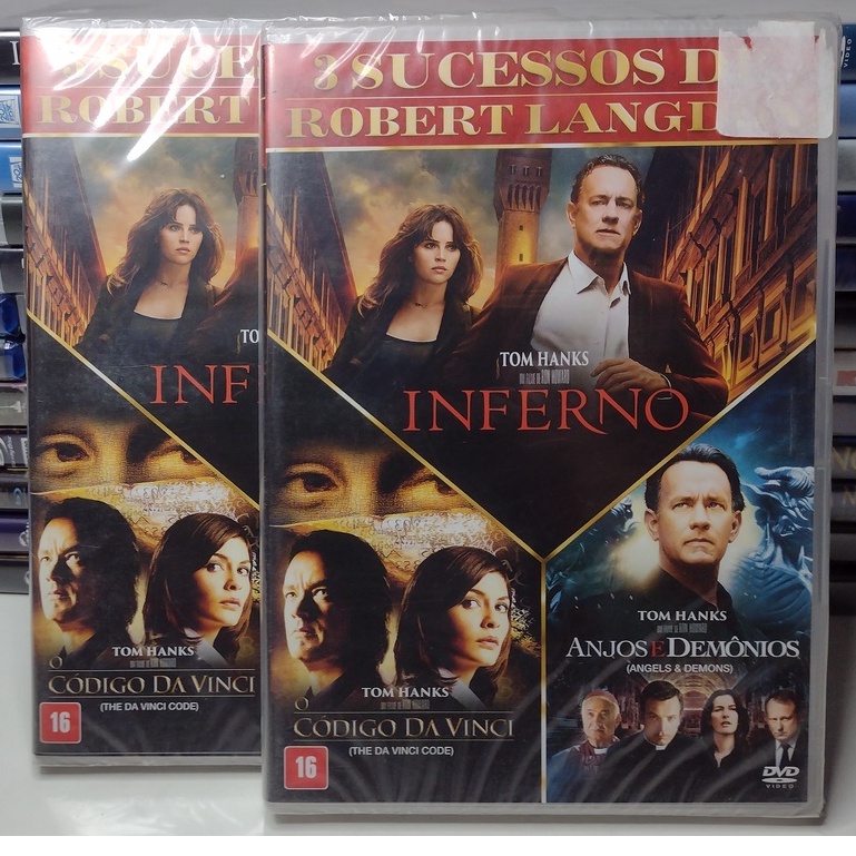 Filmes Dvd - Coleção: Inferno + O Código da Vinci + Anjos e Demônios ...