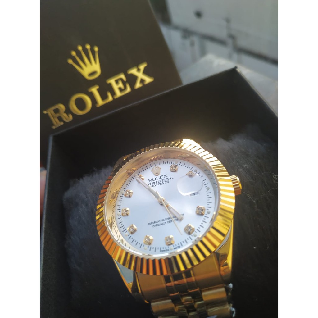 Relogio rolex dourado