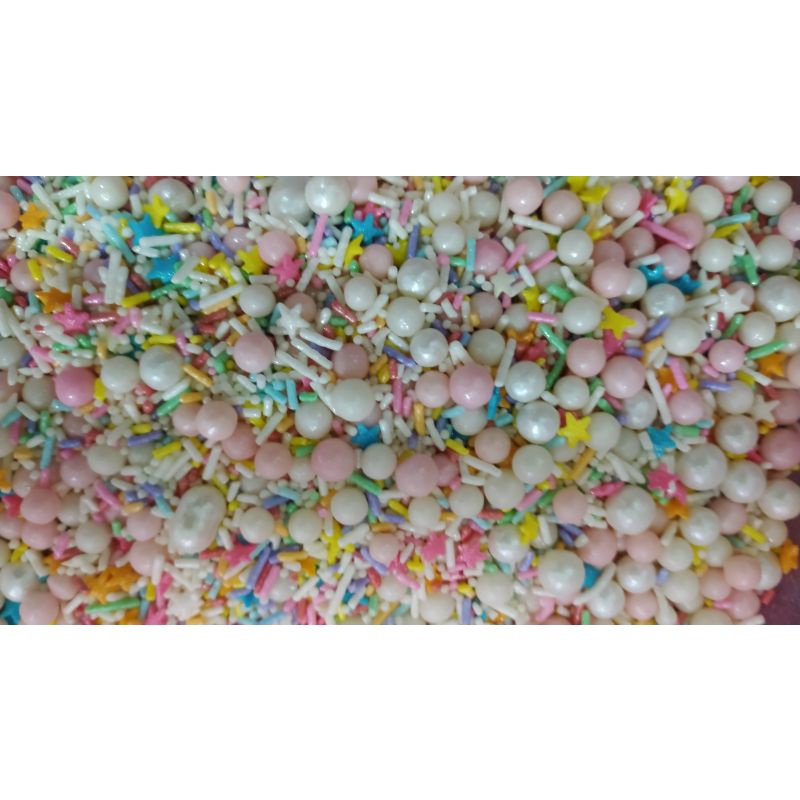 Sprinkles comestíveis de açúcar confeito 50gr encantado
