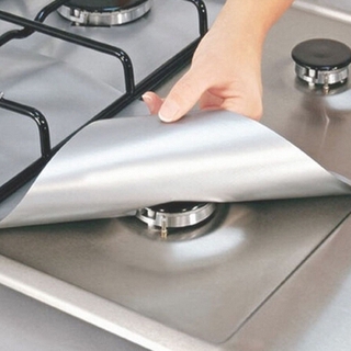4pçs Protetor De Fogão Reutilizável Para Fogão / Cobertura De Proteção Para Utensílios De Limpeza De Cozinha