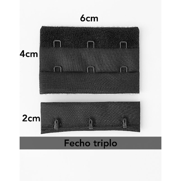 Pacote Com 5 Pares Fecho triplo Pra Sutien colchete body aviamentos de costura. em Oferta na Shopee