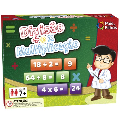 Jogo Divisão E Multiplicação - Pais & Filhos em Oferta na Shopee