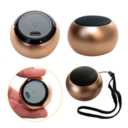 Caixinha Som Bluetooth Tws Metal Mini Speaker Amplificada 3w - AL-2022 PRONTO ENTREGA