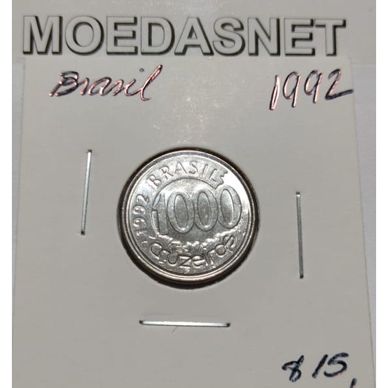 MOEDA 1000 CRUZEIROS 1992 - ACARÁ - INOX