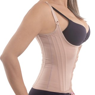 Cinta Modeladora Feminina 12 barbatanas colete R27 em Oferta na Shopee