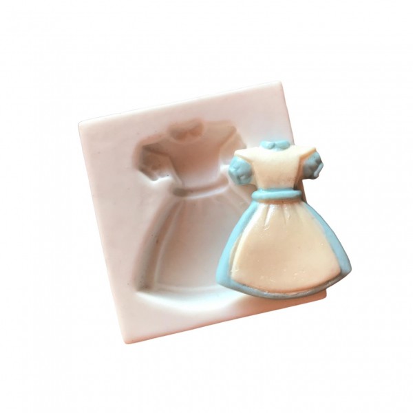 Molde De Silicone Vestido Alice Molde Para Confeitaria Molde Para Biscuit 130