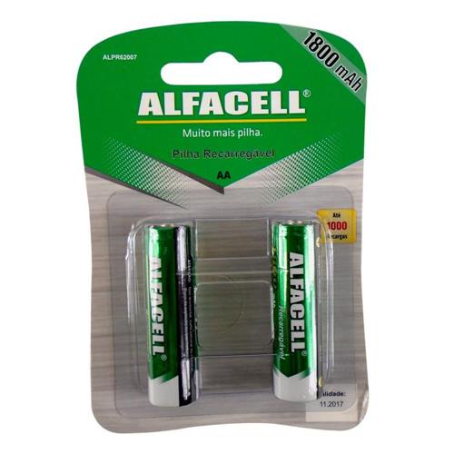 Pilha Recarregável AA Alfacell Alpr62007 1800mah em Oferta na Shopee