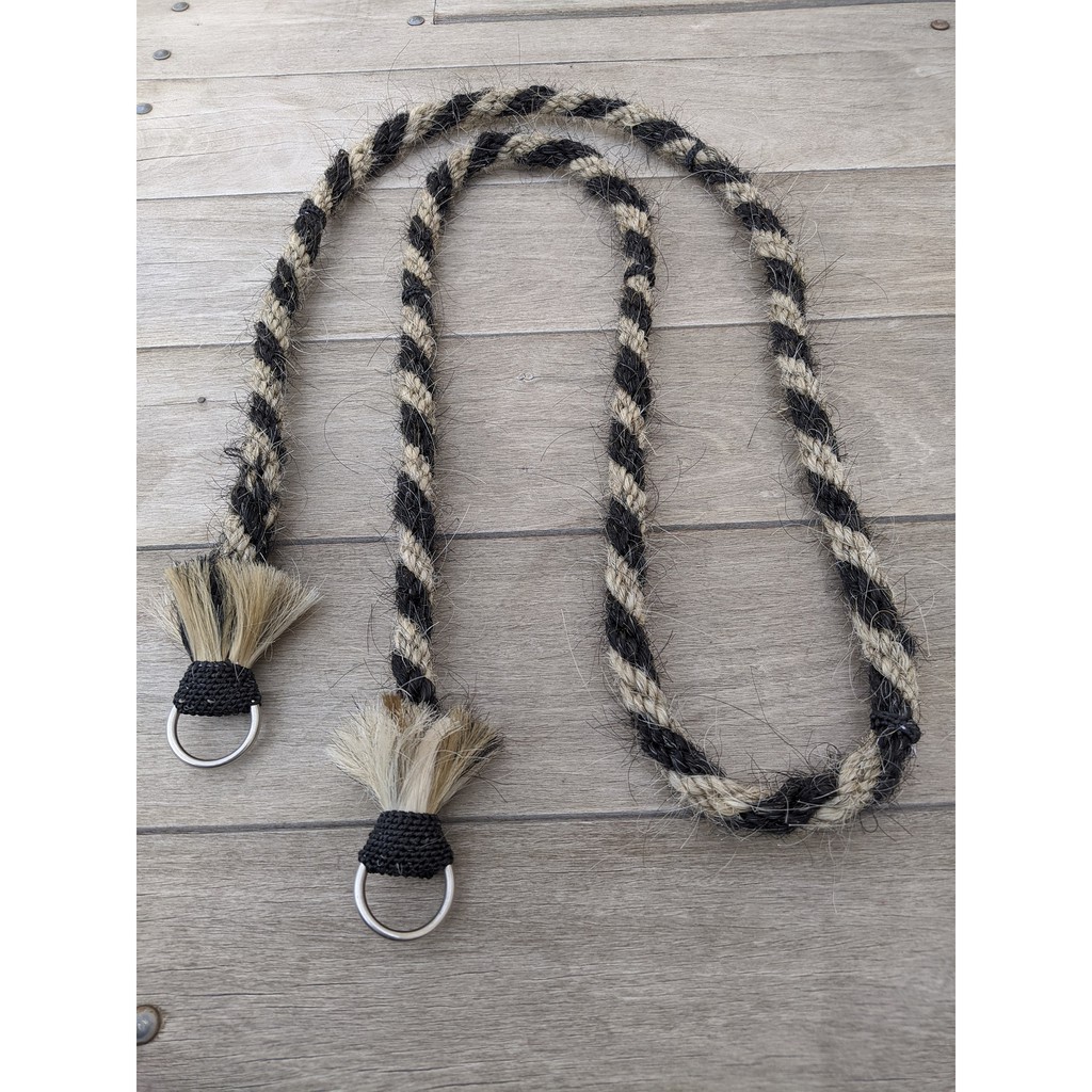 redea rédea de crina cabelo para montaria cavalo burro traia redia + biqueira em couro