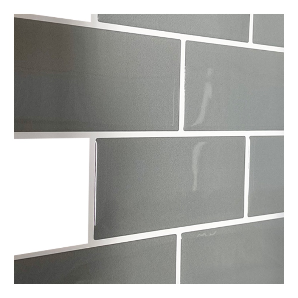 Pastilha Adesiva Resinada Metro Cinza 29,7x24,6cm