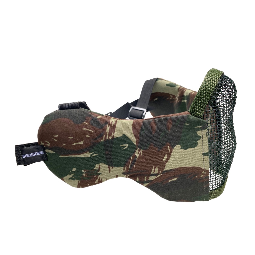Mascara com Protecao de Orelha Camuflado Exercito Airsoft Paintball