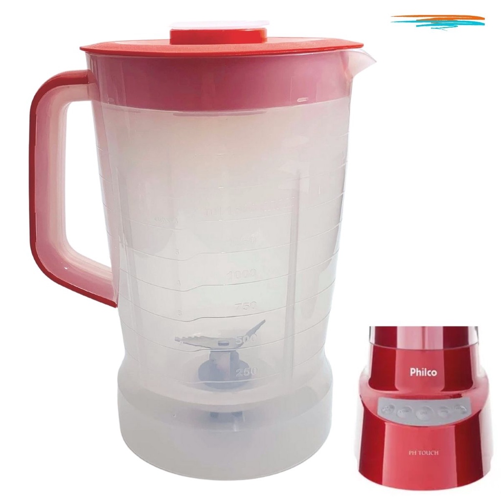 Jarra Copo de Liquidificador para PHILCO PH TOUCH 800 Forte