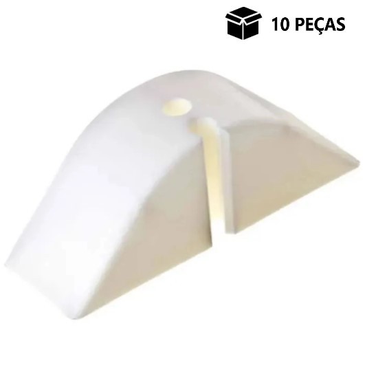 kit 10 Calço p/ Telha Ondulada Onda Alta Branco