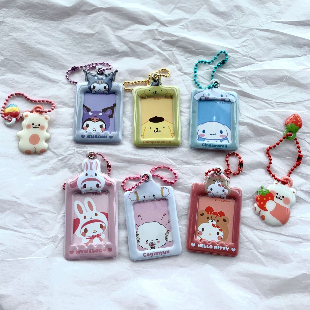 Sanrio Kuromi Chaveiro Mini Porta Cartão/De Kpop/Foto/Protetor