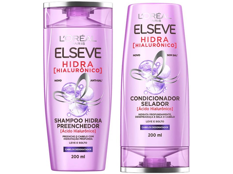 Kit Shampoo e Condicionador Hidra Hialurônico Preenchedor e Selador