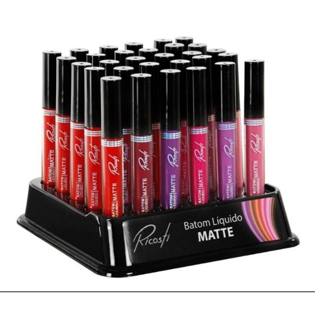 Kit 100 Batons Líquido Matte Ricosti Promoçao