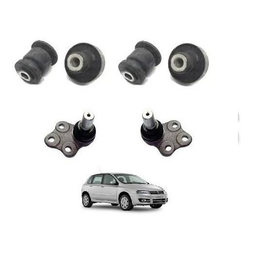 Kit Buchas E Pivôs Das Balanças Bandejas Fiat Stilo Bravo